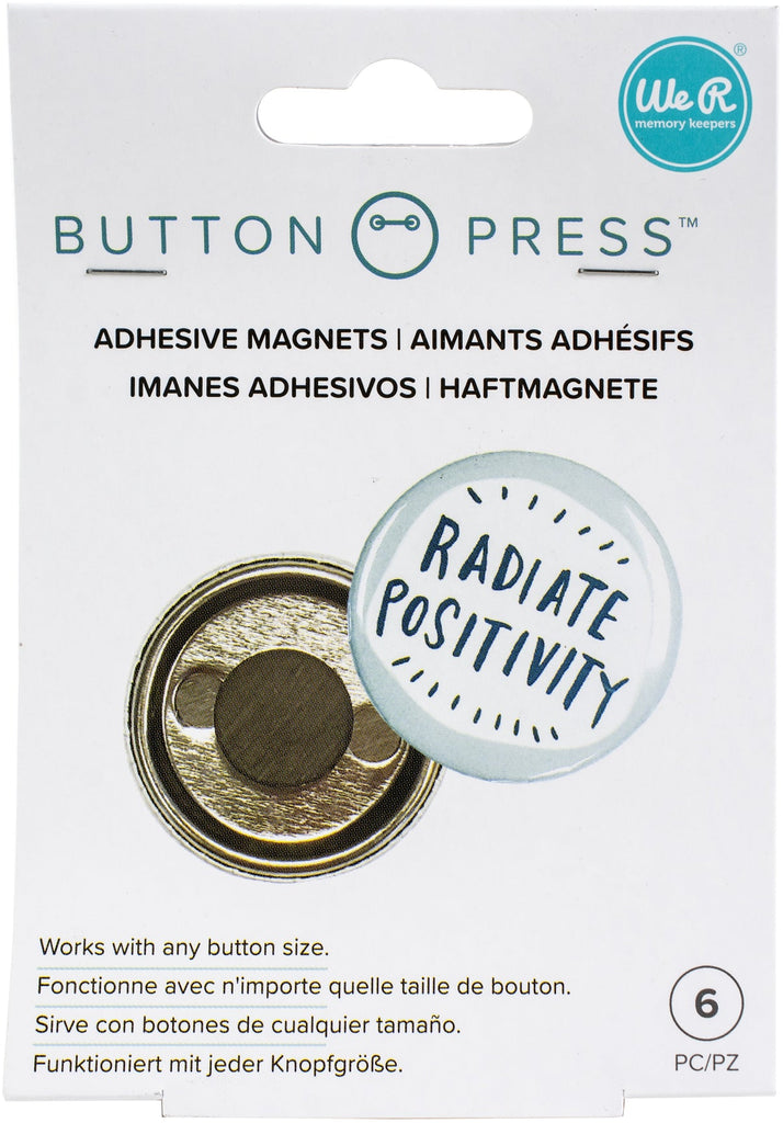 We R Makers - Button Press Adhesive Magnets (6pcs)