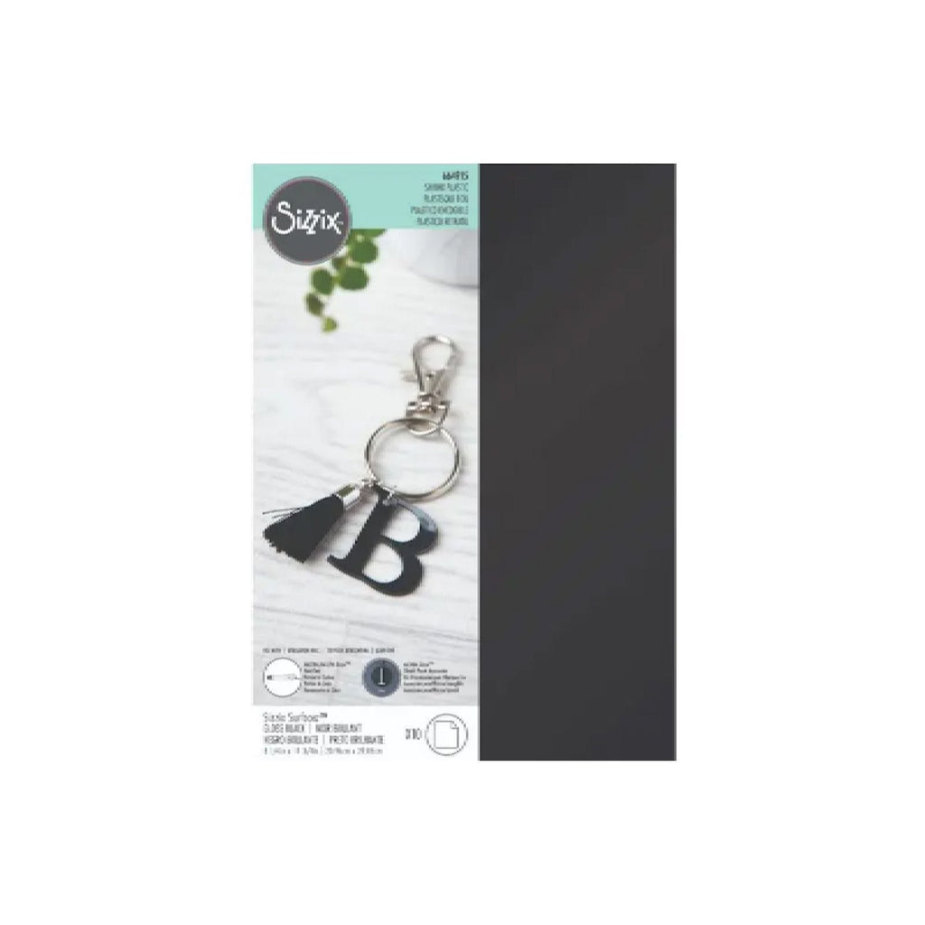 Sizzix - Surfacez Shrink Plastic Black Gloss A4 (10pcs)