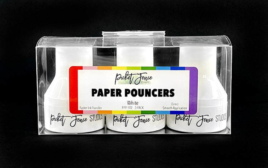 Picket Fence Studios - Paper Pouncers - White (3pcs)