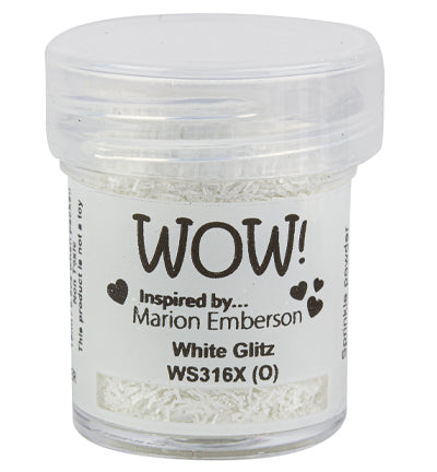 WOW! - Embossing Powder White Glitz * Marion Emberson*