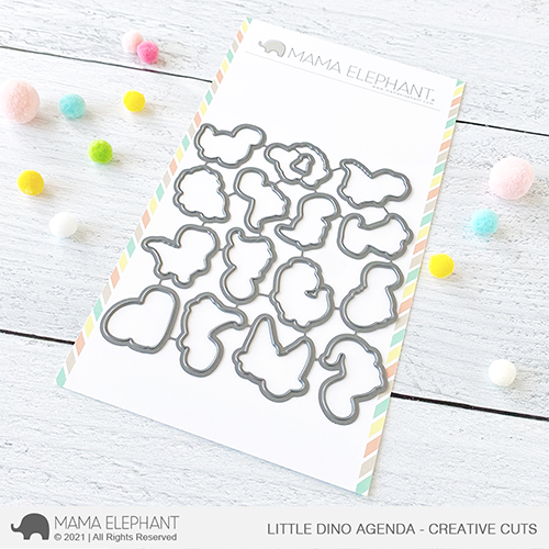 Mama Elephant - Little Dino Agenda - Creative Cuts