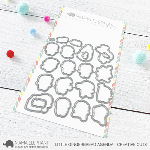 Mama Elephant - Little Gingerbread Agenda - Creative Cuts