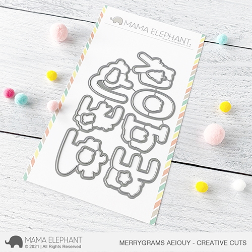 Mama Elephant - Merrygrams Aeiouy - Creative Cuts