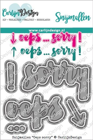 CarlijnDesign - Oeps Sorry Metal Dies (NL)