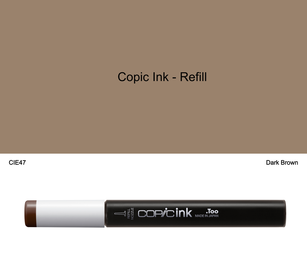Copic Ink - E47 (Dark Brown)