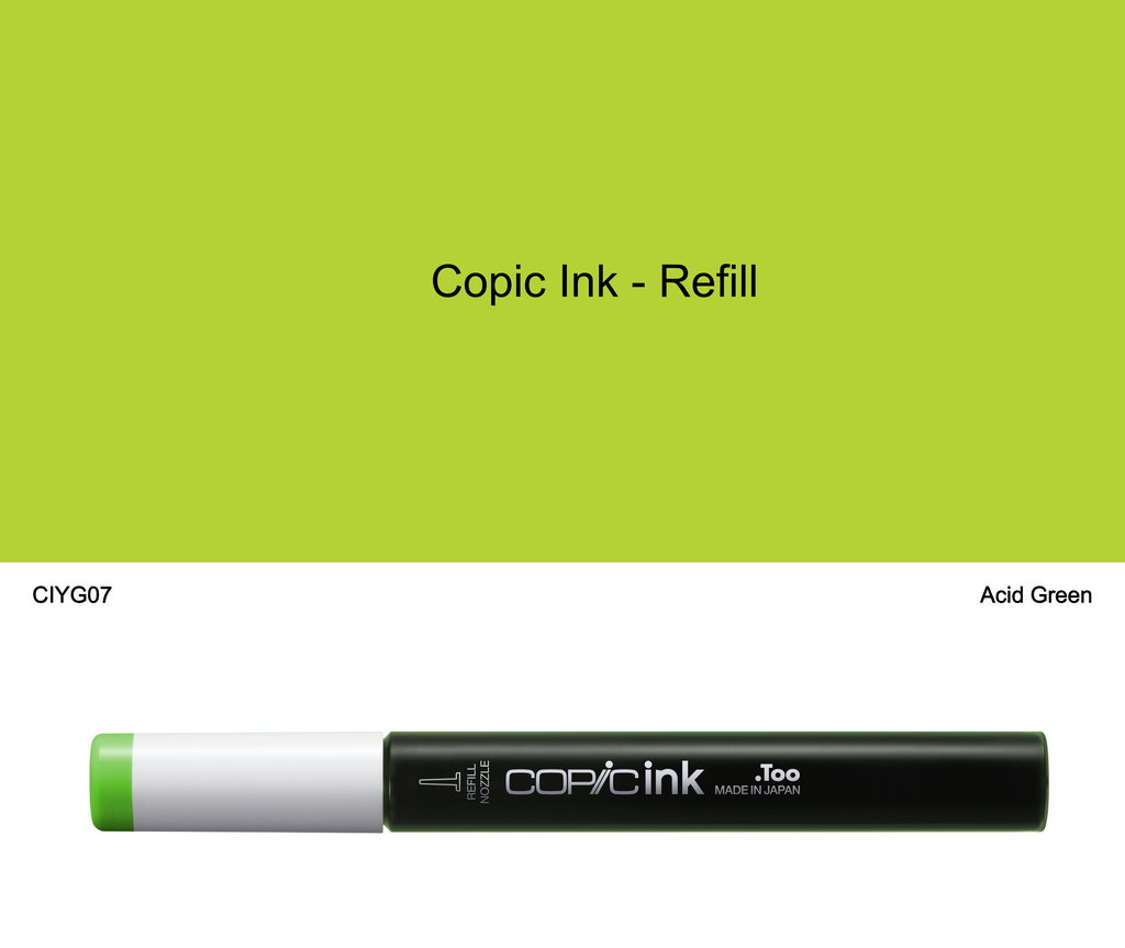 Copic Ink - YG07 (Acid Green)