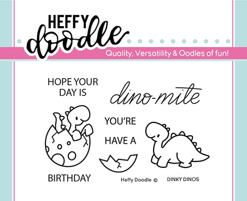 Heffy Doodle - Dinky Dinos Clear Stamps