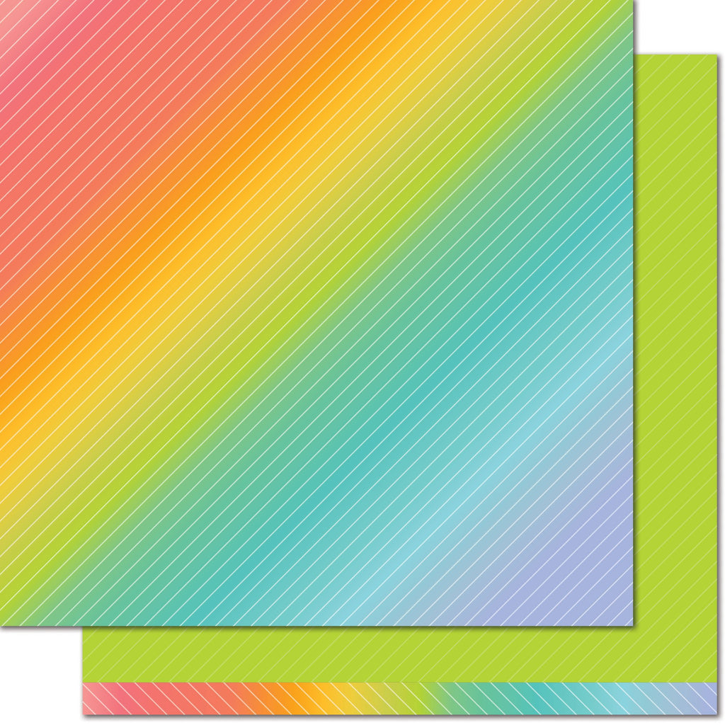Lawn Fawn - Green Clover - Really Rainbow 12x12"