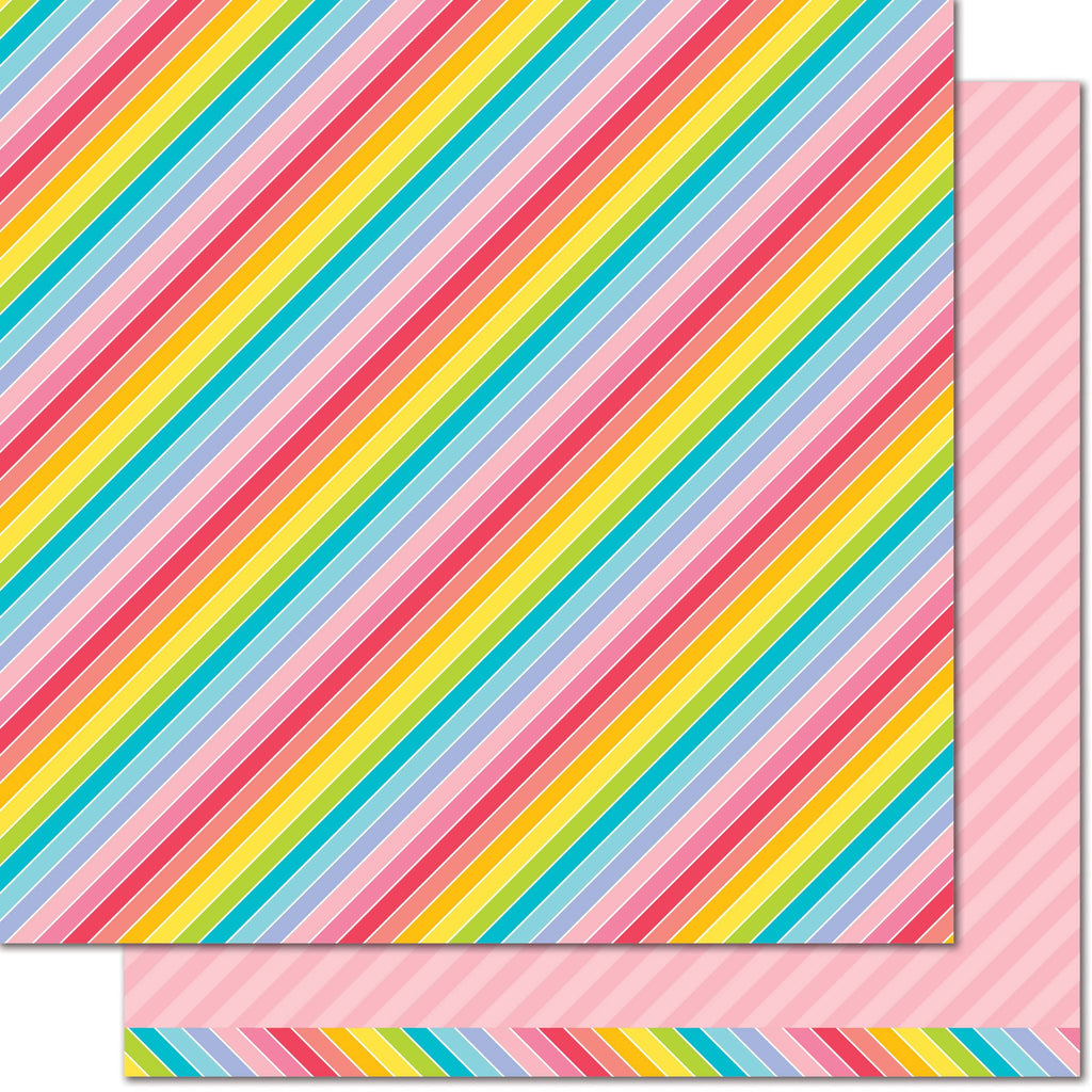 Lawn Fawn - Pink Tutu - Really Rainbow 12x12"