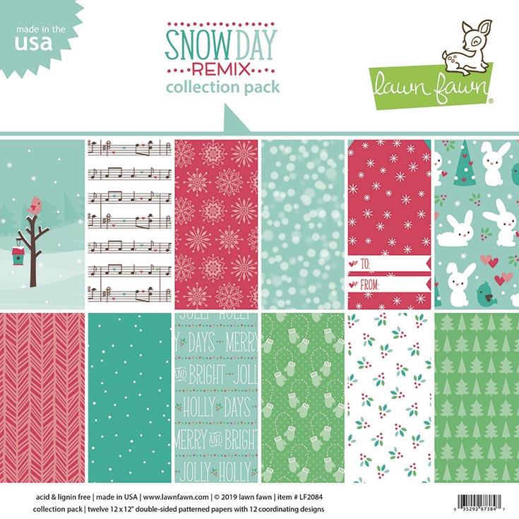 Lawn Fawn - Snow Day Remix Collection Pack 12x12"