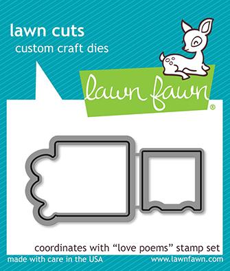 Lawn Fawn - Love Poems - Lawn Cuts