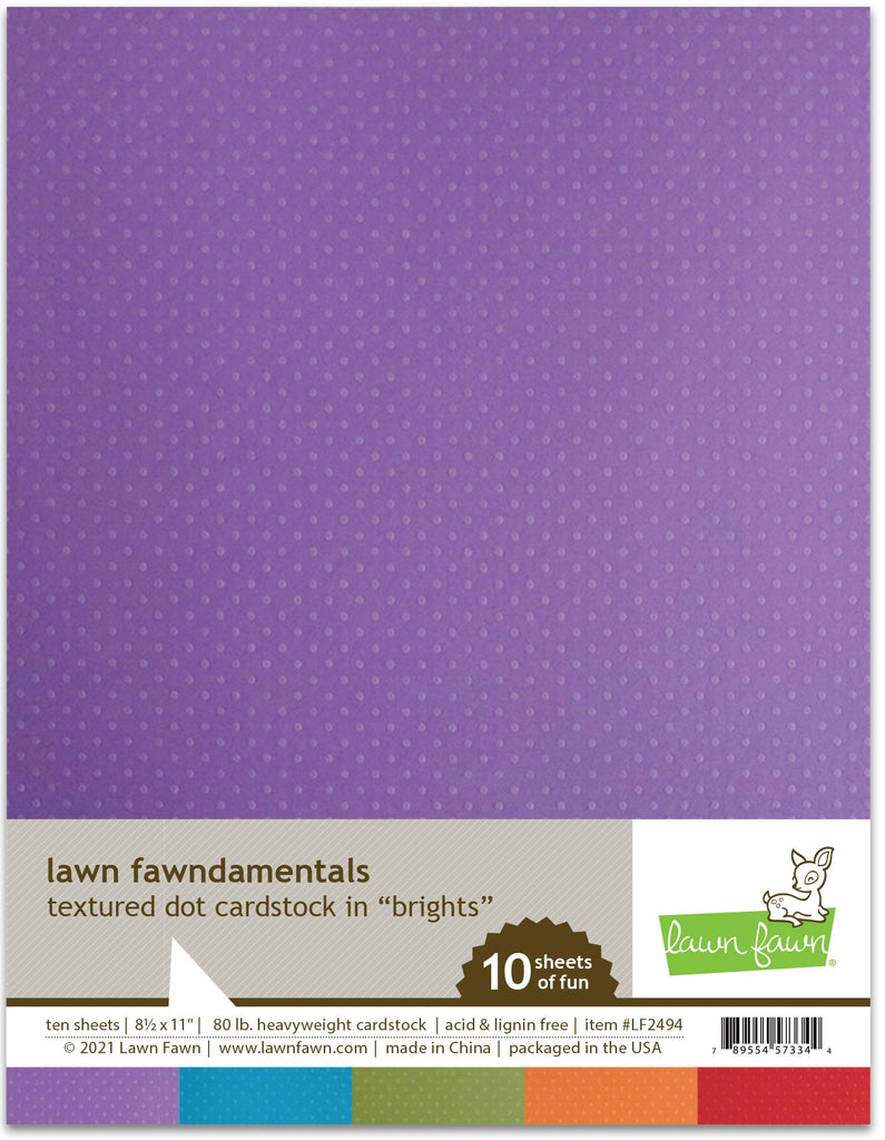 Lawn Fawn - Textured Dot Cardstock - Brights