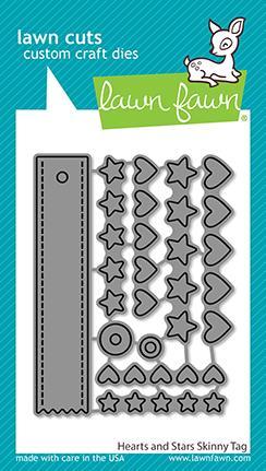 Lawn Fawn - Hearts And Stars Skinny Tag