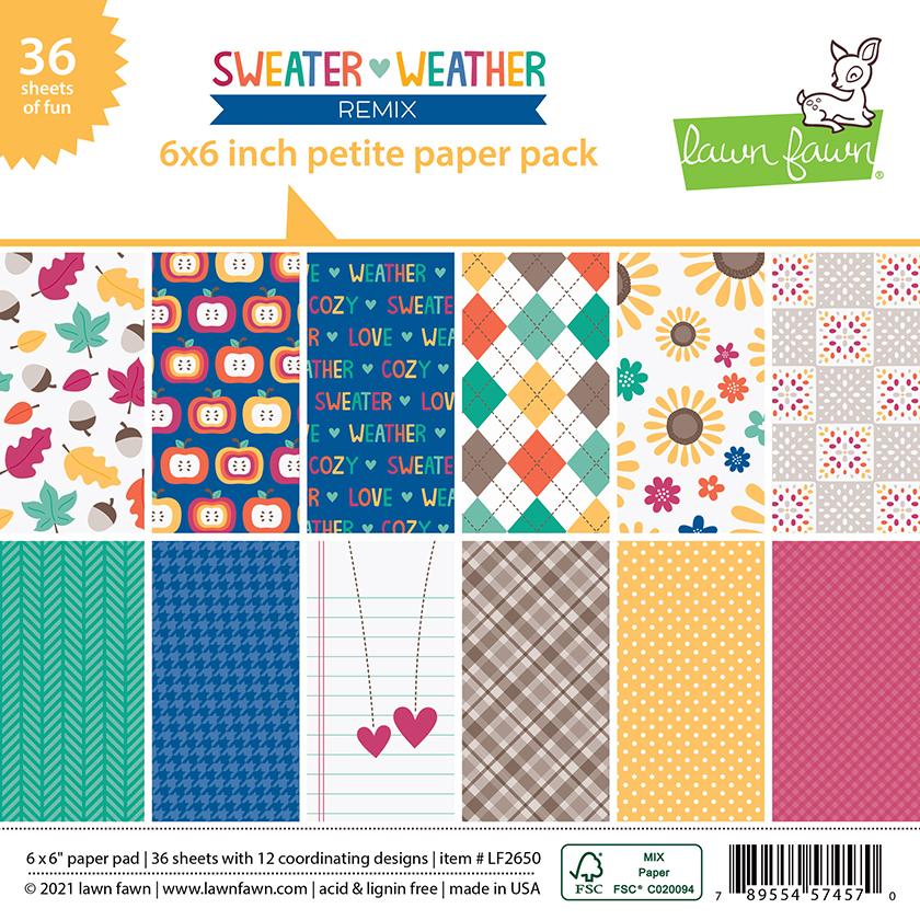 Lawn Fawn - Sweater Weather Remix - Petite Paper Pack 6x6"