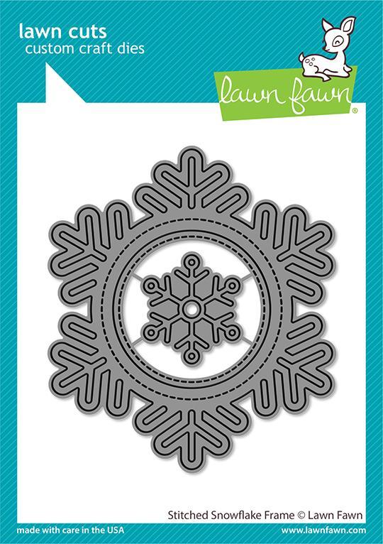 Lawn Fawn - Stitched Snowflake Frame