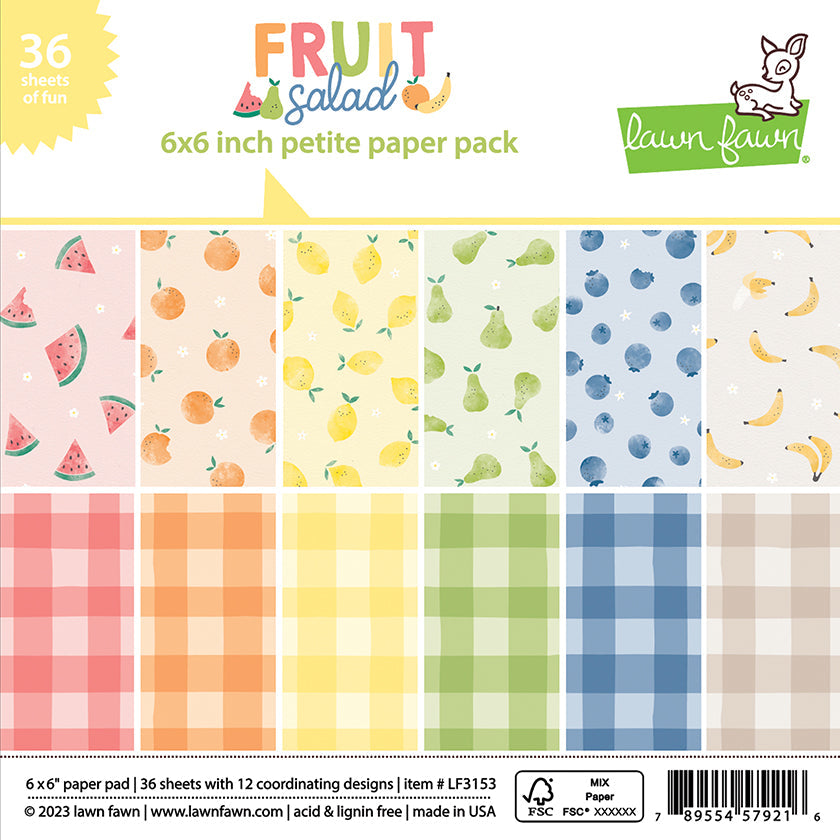 Lawn Fawn - Fruit Salad Petite Paper Pack 6x6"