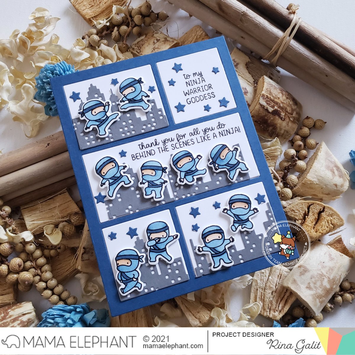 Mama Elephant - Ninja Sayings – Cloud9 Crafts