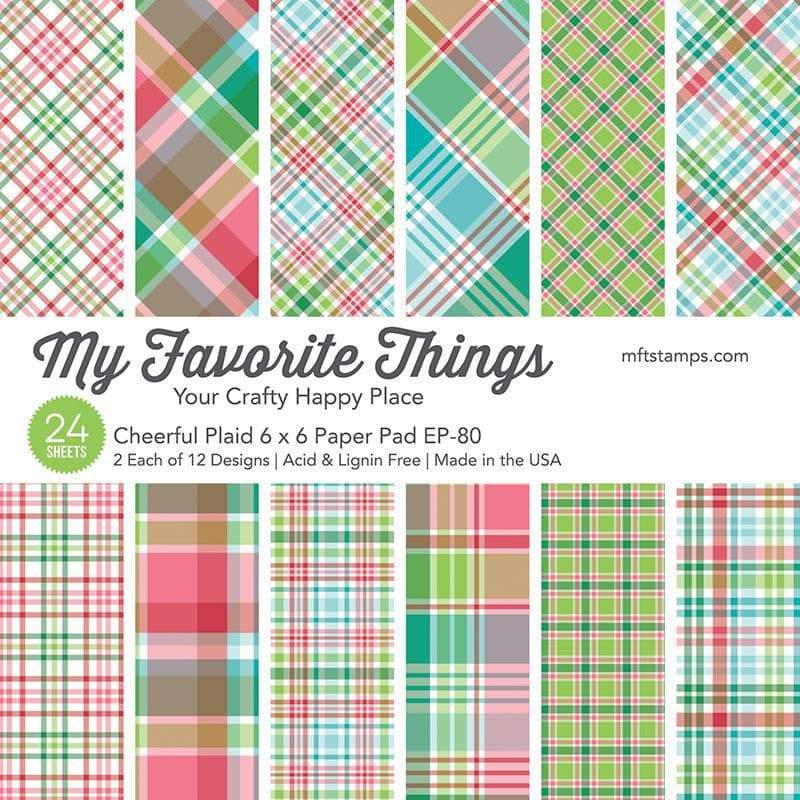 My Favorite Things - MSTN Cheerful Plaid Paper Pad 6x6"