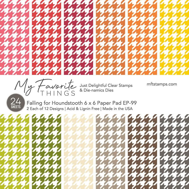 My Favorite Things - Falling For Houndstooth Paper Pad