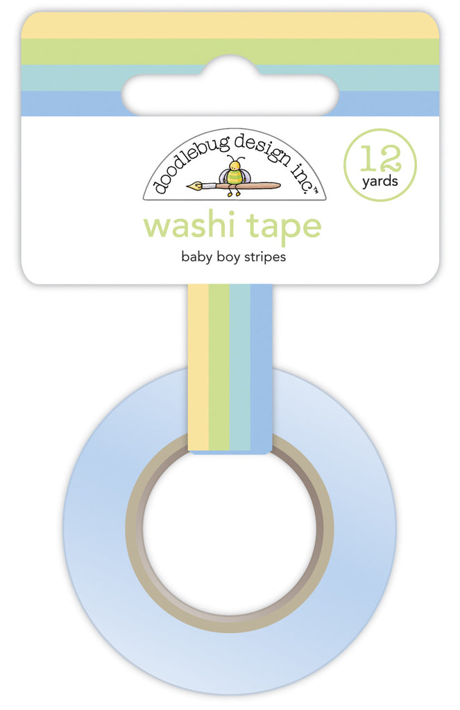 Doodlebug Design - Baby Boy Stripes Washi Tape