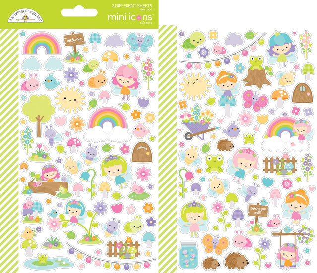Doodlebug Design - Fairy Garden Mini Icons Sticker