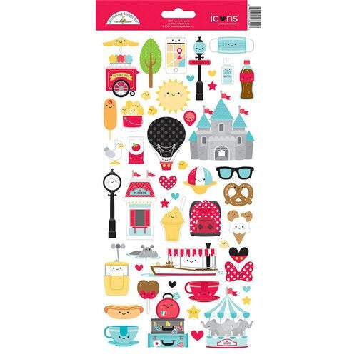 Doodlebug Design - Fun at the Park Icons Stickers