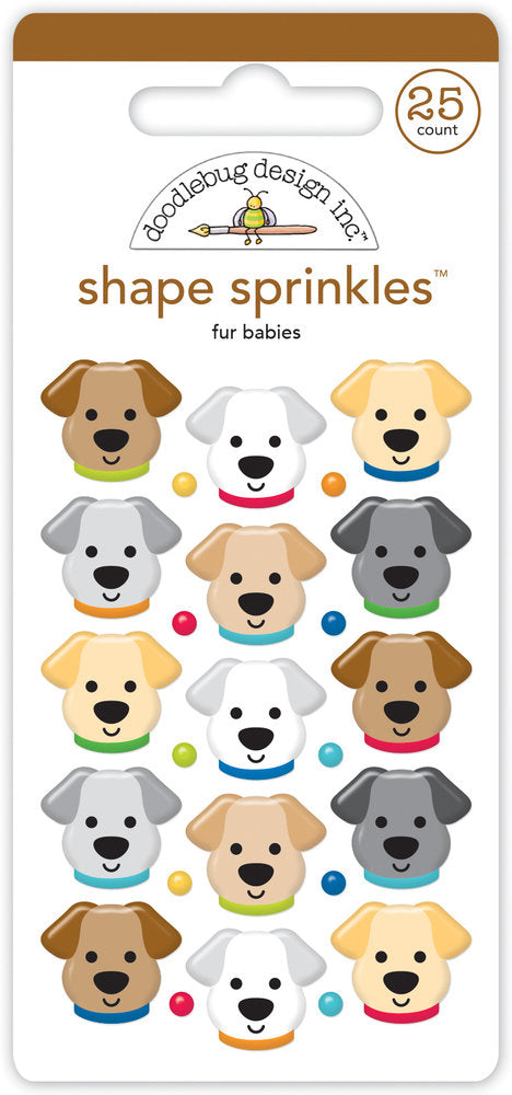 Doodlebug Design - Fur Babies Shape Sprinkles