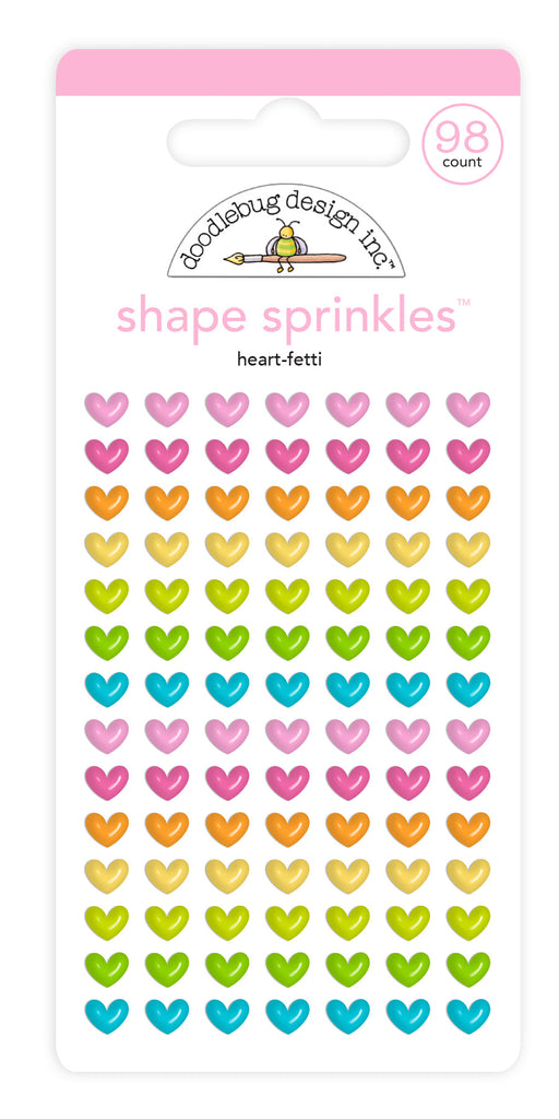 Doodlebug Design - Heart-fetti Shape Sprinkles (98pcs)