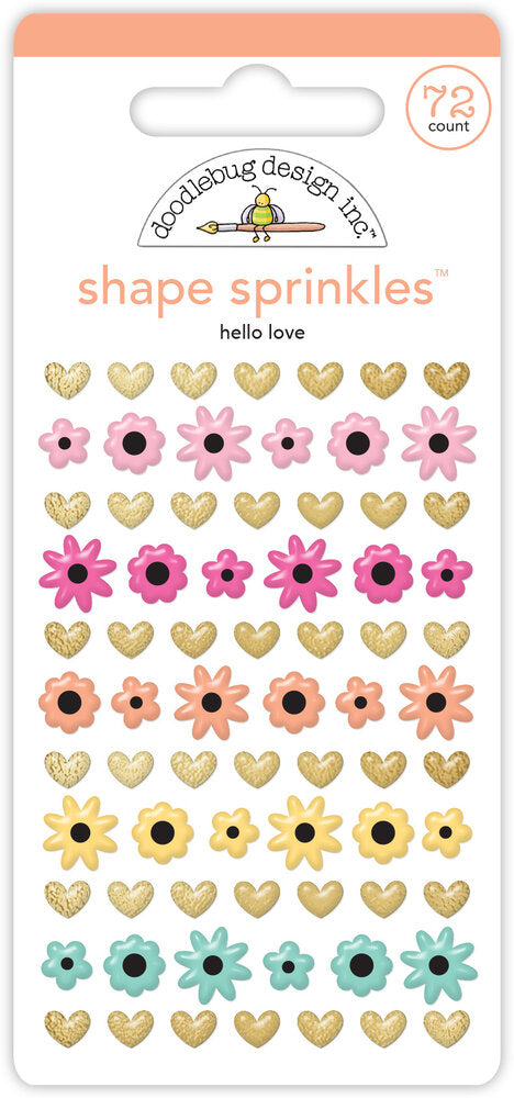 Doodlebug Design - Hello Love Shape Sprinkles