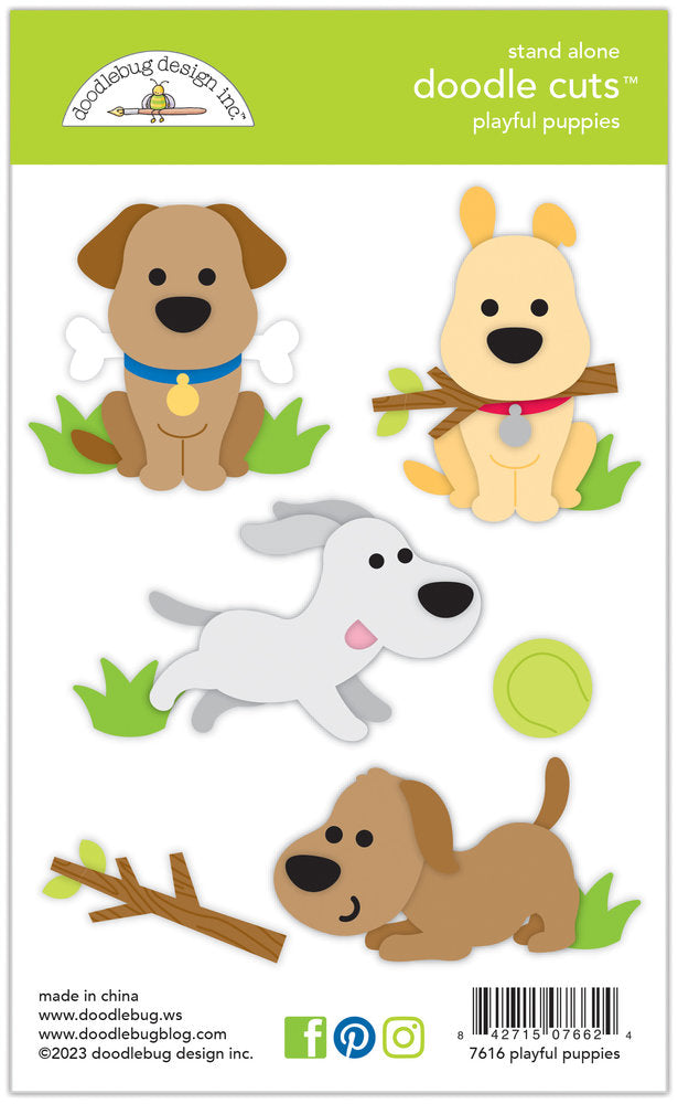 Doodlebug Design - Playful Puppies Doodle Cuts