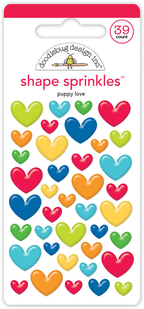 Doodlebug Design - Puppy Love Shape Sprinkles