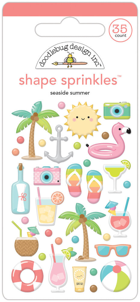 Doodlebug Design - Seaside Summer Shape Sprinkles