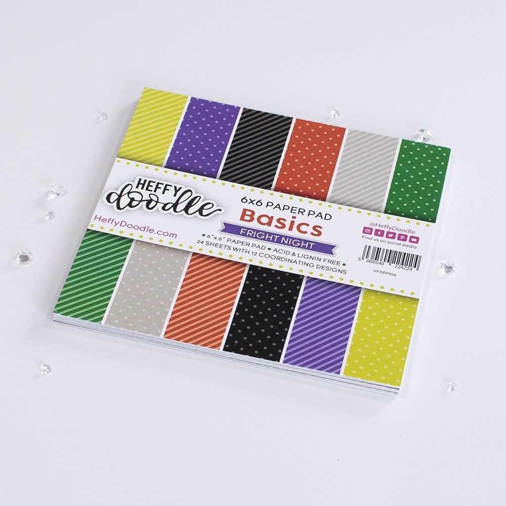 Heffy Doodle - Fright Night Patterned Paper Pad 6x6"