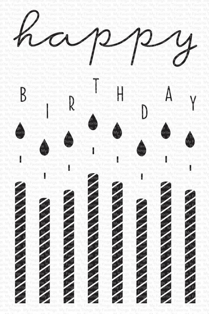 My Favorite Things - Happy Birthday Candles Clear Stamps