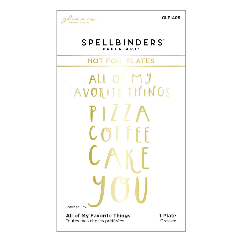 Spellbinders - All of My Favorite Things Glimmer Hot Foil Plate