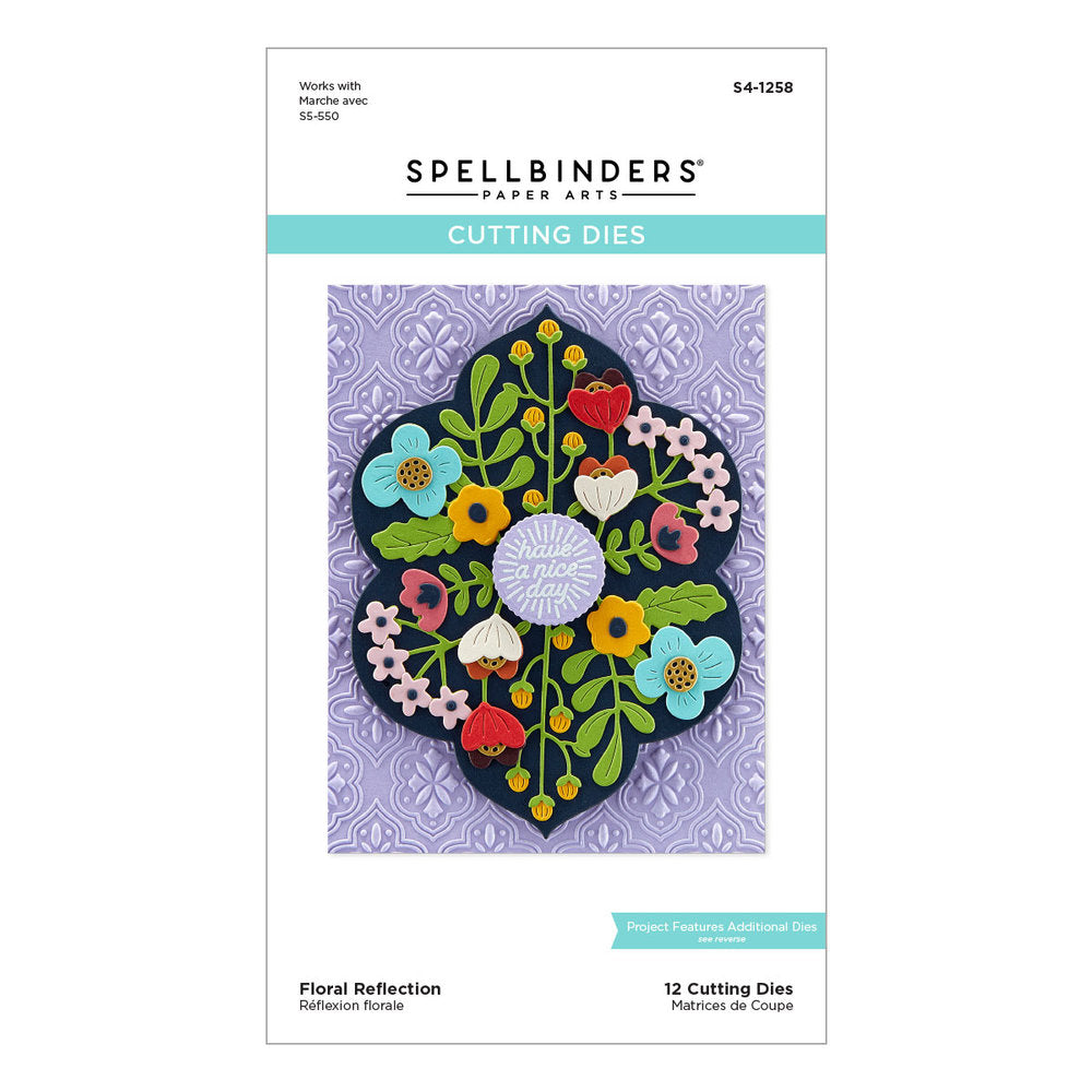 Spellbinders - Floral Reflection Etched Dies