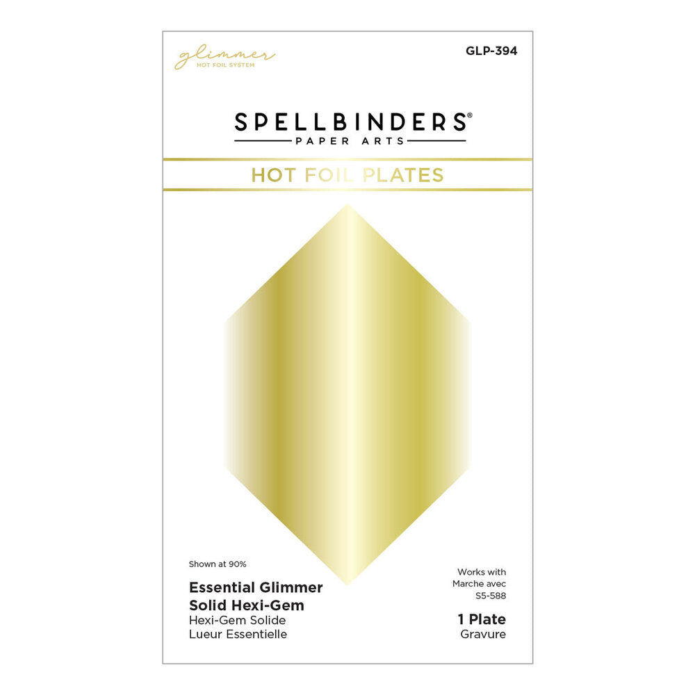 Spellbinders - Hexi-Gem Glimmer Hot Foil Plate