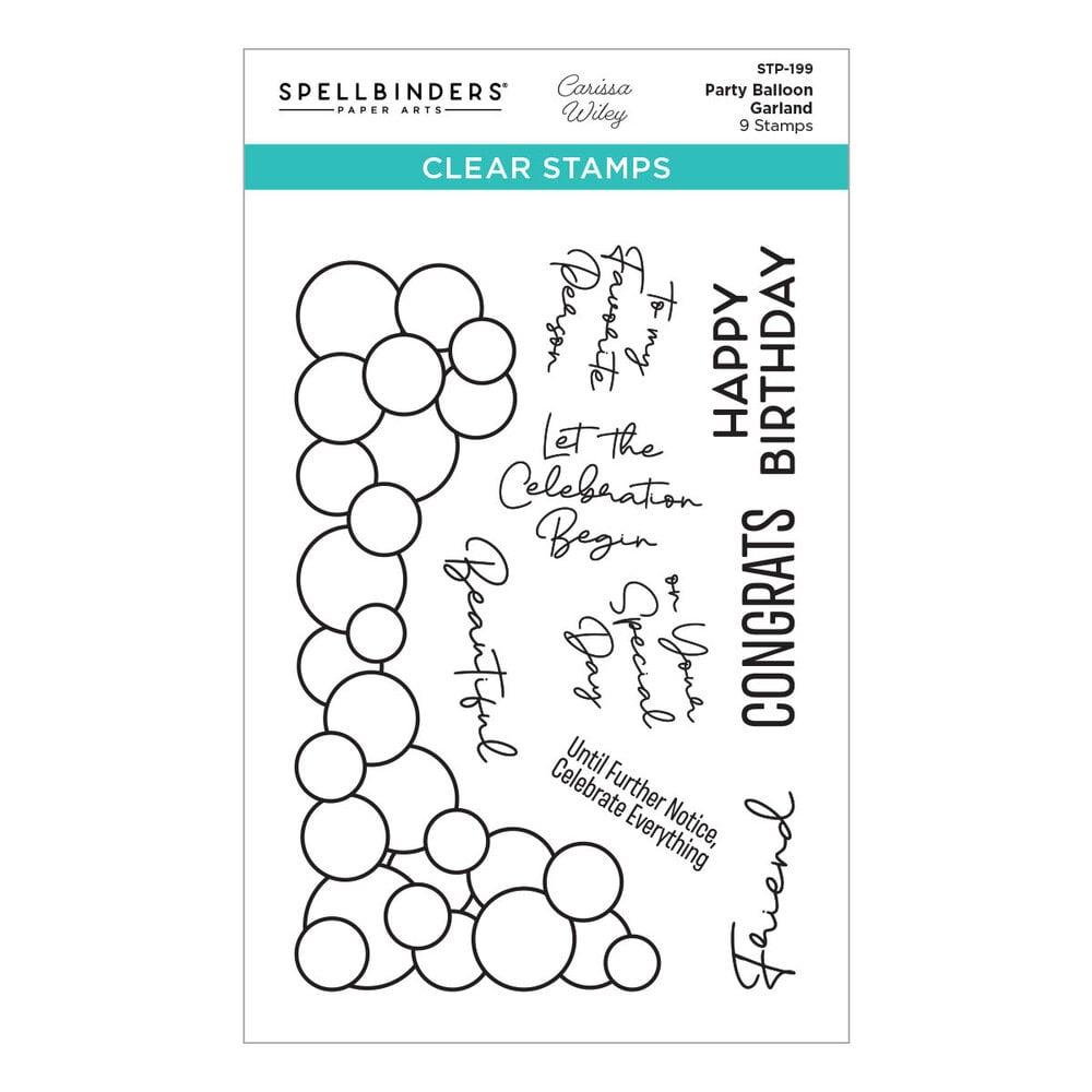 Spellbinders - Party Balloon Garland Clear Stamp