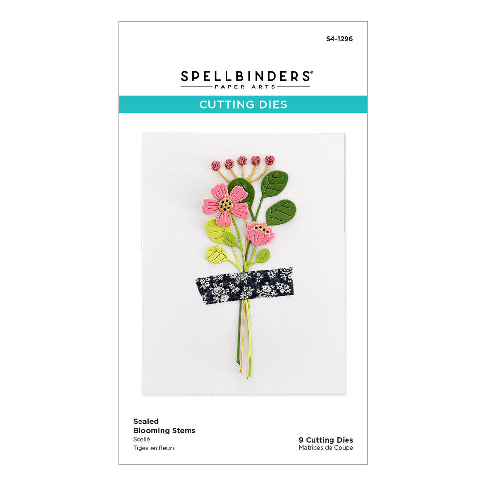 Spellbinders - Sealed Blooming Stems Etched Dies