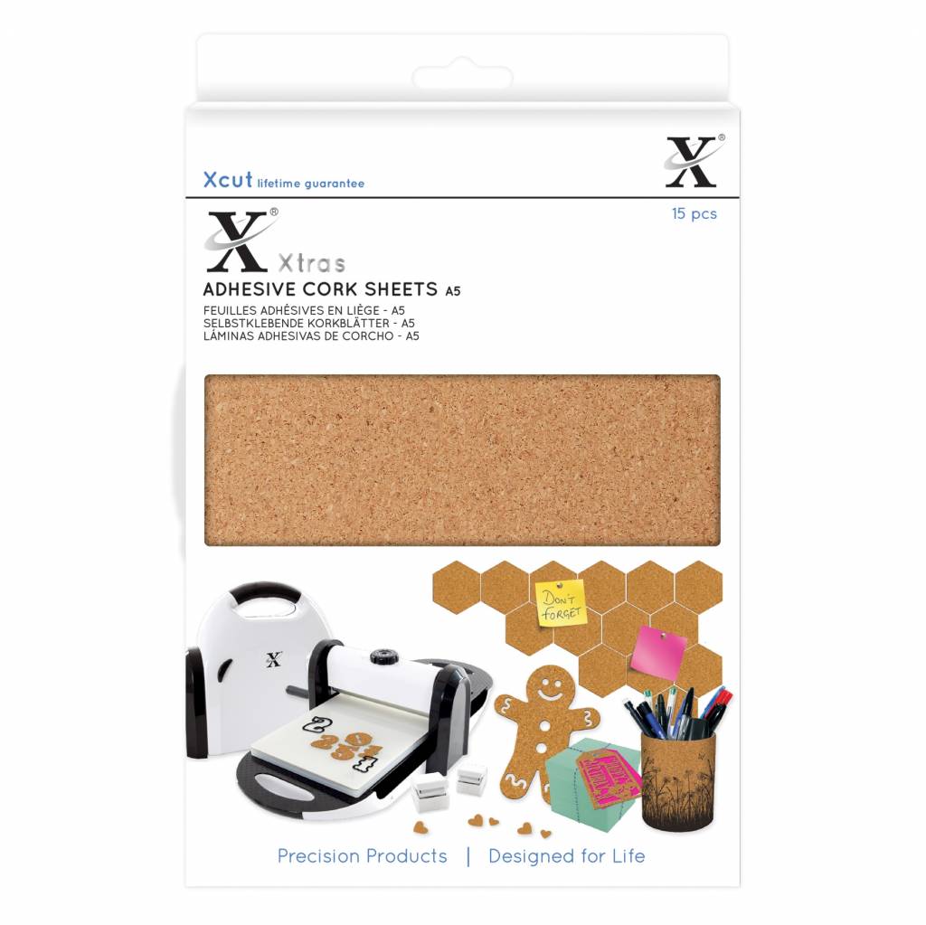 Docrafts - Xcut Xtra's A5 Adhesive Cork Sheets (15pcs)